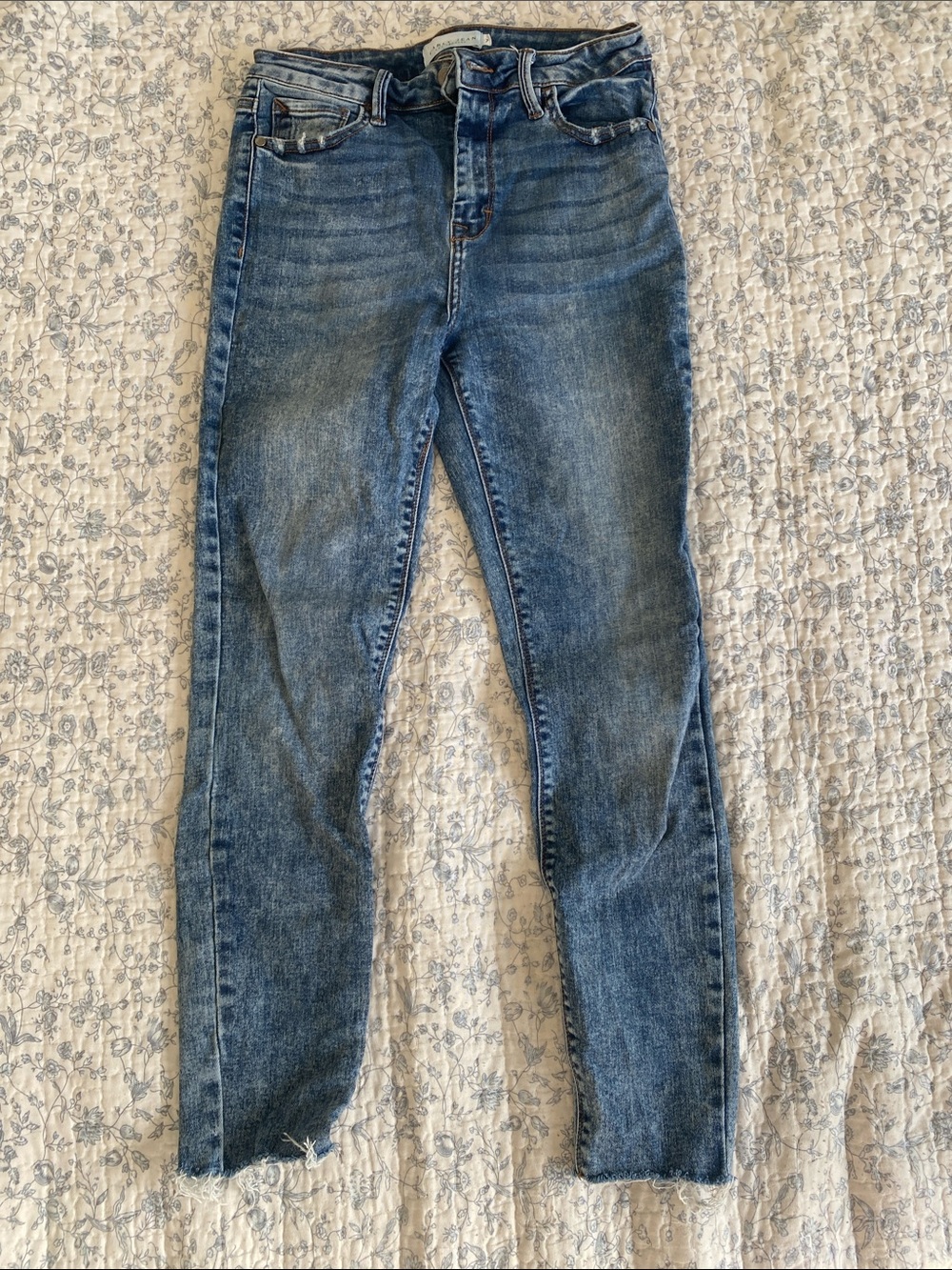 Carly Jean Los Angeles Skinny Jeans in Blue Wash